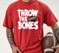 Red with White Throw The Bones T-Shirt