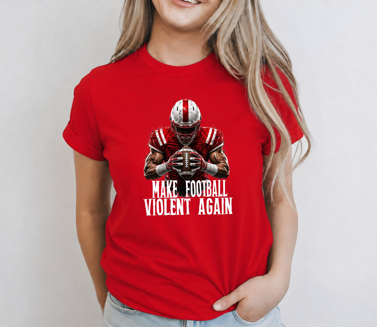 Red Make Football Violent Again T-Shirt